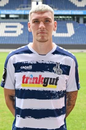 Niclas Stierlin MSV Duisburg 3 league, portrait date 2023 2024 Duisburg Schauinsland Reisen Arena North Rhine Westphalia Germany Team2