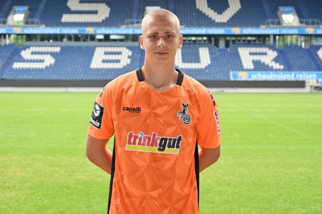 Max Braune MSV Duisburg 3 league, portrait date 2023 2024 Duisburg Schauinsland Reisen Arena North Rhine Westphalia Germany Team2