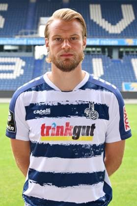 Sebastian May MSV Duisburg 3 league, portrait date 2023 2024 Duisburg Schauinsland Reisen Arena North Rhine Westphalia Germany Team2