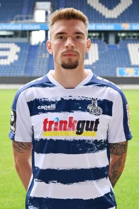 Joshua Bitter MSV Duisburg 3 league, portrait date 2023 2024 Duisburg Schauinsland Reisen Arena North Rhine Westphalia Germany Team2