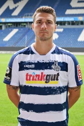 Benjamin Girth MSV Duisburg 3 league, portrait date 2023 2024 Duisburg Schauinsland Reisen Arena North Rhine Westphalia Germany Team2