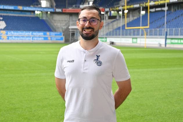 Omar Ahmad MSV Duisburg 3 league, portrait date 2023 2024 Duisburg Schauinsland Reisen Arena North Rhine Westphalia Germany Team2