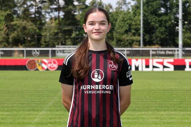 12 07 2023 1 FC Nuremberg FCN club season 2023 2024 photo appointment portrait appointment women single photo portrait portrait headshot sports photo zinc DaMa xdaxmax single photo portrait portrait headshot Marlene Lindner 3, 1 FC Nuremberg FCN