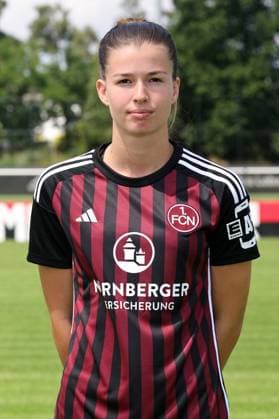 12 07 2023 1 FC Nuremberg FCN Club Season 2023 2024 photo appointment portrait appointment women single photo portrait portrait headshot sports photo zinc DaMa xdaxmax single photo portrait portrait headshot Nele Bauereisen 23, 1 FC Nuremberg FCN