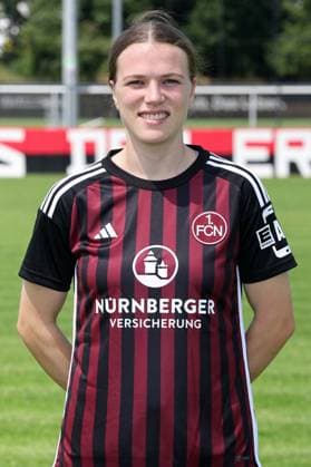 12 07 2023 1 FC Nuremberg FCN Club Season 2023 2024 photo appointment portrait appointment women single photo portrait portrait headshot sports photo zinc DaMa xdaxmax single photo portrait portrait headshot Nastassja Lein 24, 1 FC Nuremberg FCN