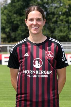 12 07 2023 1 FC Nuremberg FCN club season 2023 2024 photo appointment portrait appointment women single photo portrait portrait headshot sports photo zinc DaMa xdaxmax single photo portrait portrait headshot Lara Schmidt 27, 1 FC Nuremberg FCN