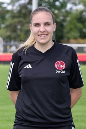 12 07 2023 1 FC Nuremberg FCN club season 2023 2024 photo appointment portrait appointment women single photo portrait portrait headshot sports photo zinc DaMa xdaxmax single photo portrait portrait headshot Laura Lücker team manager 1 FC Nuremberg FCN