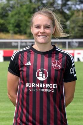 12 07 2023 1 FC Nuremberg FCN club season 2023 2024 photo appointment portrait appointment women single photo portrait portrait header photo sports photo zinc DaMa xdaxmax single photo portrait portrait header photo Kerstin Bogenschütz Bogenschuetz 8, 1 FC Nuremberg FCN