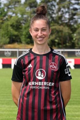 12 07 2023 1 FC Nuremberg FCN club season 2023 2024 photo appointment portrait appointment women single photo portrait portrait headshot sports photo zinc DaMa xdaxmax single photo portrait portrait headshot Emma Kusch 9, 1 FC Nuremberg FCN