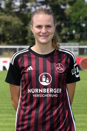 12 07 2023 1 FC Nuremberg FCN club season 2023 2024 photo appointment portrait appointment women single photo portrait portrait headshot sports photo zinc DaMa xdaxmax single photo portrait portrait headshot Amelie Thöle Thoele 12, 1 FC Nuremberg FCN