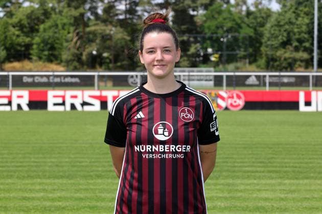 12 07 2023 1 FC Nuremberg FCN club season 2023 2024 photo appointment portrait appointment women single photo portrait portrait headshot sports photo zinc DaMa xdaxmax single photo portrait portrait headshot Lara Felix 13, 1 FC Nuremberg FCN