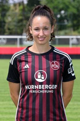 12 07 2023 1 FC Nuremberg FCN club season 2023 2024 photo appointment portrait appointment women single photo portrait portrait headshot sports photo zinc DaMa xdaxmax single photo portrait portrait headshot Elena Mühlemann 14, 1 FC Nuremberg FCN