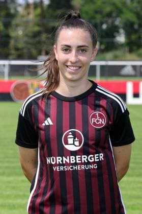 12 07 2023 1 FC Nuremberg FCN club season 2023 2024 photo appointment portrait appointment women single photo portrait portrait headshot sports photo zinc DaMa xdaxmax single photo portrait portrait headshot Rebekka Salfelder 15, 1 FC Nuremberg FCN