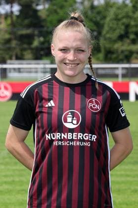 12 07 2023 1 FC Nuremberg FCN club season 2023 2024 photo appointment portrait appointment women single photo portrait portrait headshot sports photo zinc DaMa xdaxmax single photo portrait portrait headshot Franziska May 18, 1 FC Nuremberg FCN