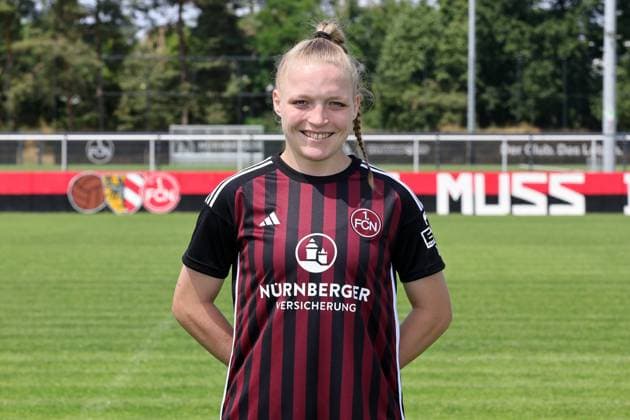 12 07 2023 1 FC Nuremberg FCN club season 2023 2024 photo appointment portrait appointment women single photo portrait portrait headshot sports photo zinc DaMa xdaxmax single photo portrait portrait headshot Franziska May 18, 1 FC Nuremberg FCN