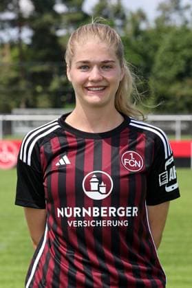 12 07 2023 1 FC Nuremberg FCN club season 2023 2024 photo appointment portrait appointment women single photo portrait portrait headshot sports photo zinc DaMa xdaxmax single photo portrait portrait headshot Anne Führlein Fuehrlein 16, 1 FC Nuremberg FCN