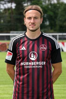 12 07 2023 1 FC Nuremberg FCN club season 2023 2024 photo appointment portrait appointment single photo portrait portrait headshot sports photo zinc DaMa xdaxmax single photo portrait portrait headshot Felix Lohkemper 7, 1 FC Nuremberg FCN