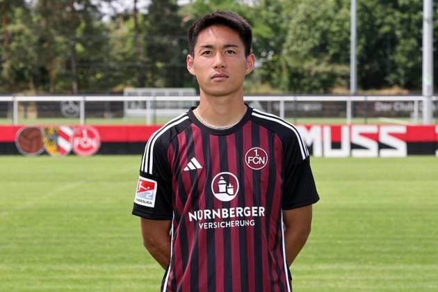 12 07 2023 1 FC Nuremberg FCN club season 2023 2024 photo appointment portrait appointment single photo portrait portrait headshot sports photo zinc DaMa xdaxmax single photo portrait portrait headshot Daichi Hayashi 9, 1 FC Nuremberg FCN