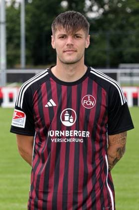 12 07 2023 1 FC Nuremberg FCN club season 2023 2024 photo appointment portrait appointment single photo portrait portrait headshot sports photo zinc DaMa xdaxmax single photo portrait portrait headshot Erik Wekesser 13, 1 FC Nuremberg FCN