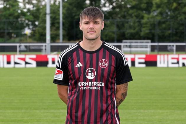 12 07 2023 1 FC Nuremberg FCN club season 2023 2024 photo appointment portrait appointment single photo portrait portrait headshot sports photo zinc DaMa xdaxmax single photo portrait portrait headshot Erik Wekesser 13, 1 FC Nuremberg FCN
