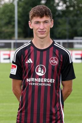 12 07 2023 1 FC Nuremberg FCN club season 2023 2024 photo appointment portrait appointment single photo portrait portrait headshot sports photo zinc DaMa xdaxmax single photo portrait portrait headshot Benjamin Goller 14, 1 FC Nuremberg FCN