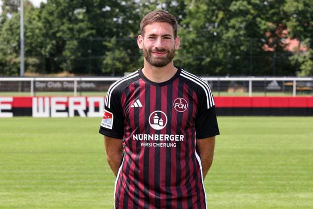 12 07 2023 1 FC Nuremberg FCN club season 2023 2024 photo appointment portrait appointment single photo portrait portrait headshot sports photo zinc DaMa xdaxmax single photo portrait portrait headshot Enrico Valentini 22, 1 FC Nuremberg FCN
