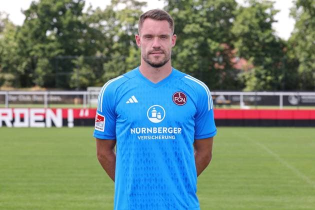 12 07 2023 1 FC Nürnberg FCN club season 2023 2024 photo appointment portrait appointment single photo portrait portrait headshot sports photo zinc DaMa xdaxmax single photo portrait portrait headshot Christian Mathenia 26, 1 FC Nürnberg FCN