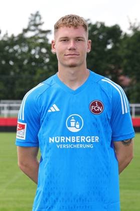 12 07 2023 1 FC Nuremberg FCN club season 2023 2024 photo appointment portrait appointment single photo portrait portrait headshot sports photo zinc DaMa xdaxmax single photo portrait portrait headshot Nicolas Ortegel 39, 1 FC Nuremberg FCN