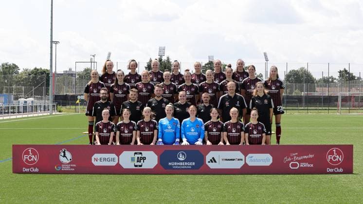 Football, Women, 2. BL, 1. FC Nürnberg Porträttermin 2023 2024