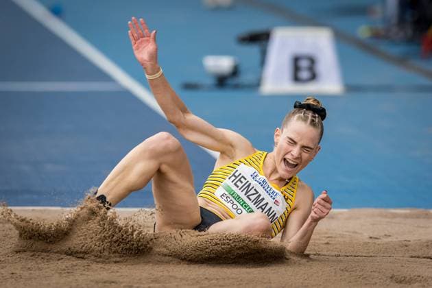 Bilder des Jahres 2023, Sport 07 Juli Sport Themen der Woche KW28 Sport Bilder des Tages European U23 Athletics Championships , Espoo, Finland; 13.07.2023 Aliena Juliette HEINZMANN of Germany competes in the womens triple jump at the European U23 Athletics Championships in Espoo, Finland, on Thursday, July 13, 2023 . *** European U23 Athletics Championships , Espoo, Finland 13 07 2023 Aliena Juliette HEINZMANN of Germany competes in the womens triple jump at the European U23 Athletics Championships in Espoo, Finland, on Thursday, July 13, 2023 Copyright: xBEAUTIFULxSPORTS OlafxRellischx