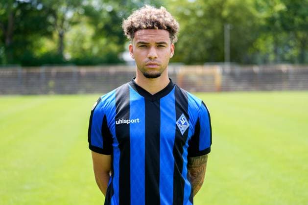 Jalen Hawkins SV Waldhof Mannheim 3 league, portrait date 2023 2024 xozx