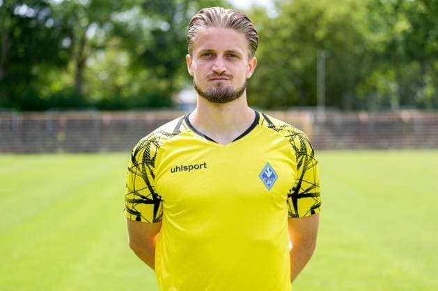 Jan Christoph Bartels goalkeeper SV Waldhof Mannheim 3 league, portrait date 2023 2024 xozx