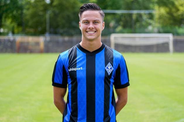Minos Gouras SV Waldhof Mannheim 3 league, portrait date 2023 2024 xozx