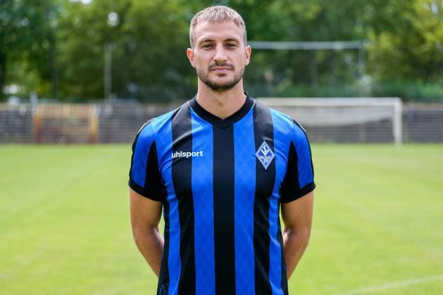 Pascal Sohm SV Waldhof Mannheim 3 league, portrait date 2023 2024 xozx