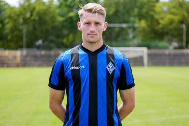 Malte Karbstein SV Waldhof Mannheim 3 league, portrait date 2023 2024 xozx
