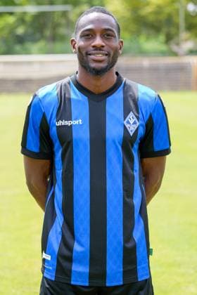 Yann Mabella SV Waldhof Mannheim 3 league, portrait date 2023 2024 xozx