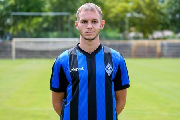 Angelo Gattermayer SV Waldhof Mannheim 3 league, portrait date 2023 2024 xozx