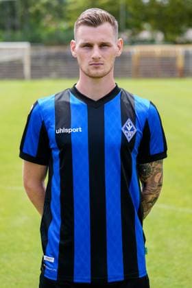 Jonas Carls SV Waldhof Mannheim 3 league, portrait date 2023 2024 xozx
