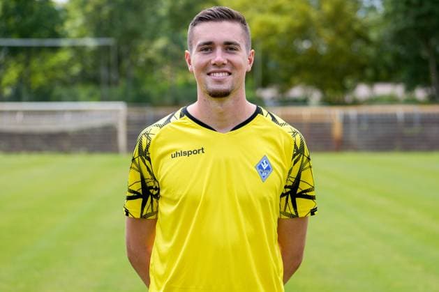 Lucien Hawryluk goalkeeper SV Waldhof Mannheim 3 league, portrait date 2023 2024 xozx