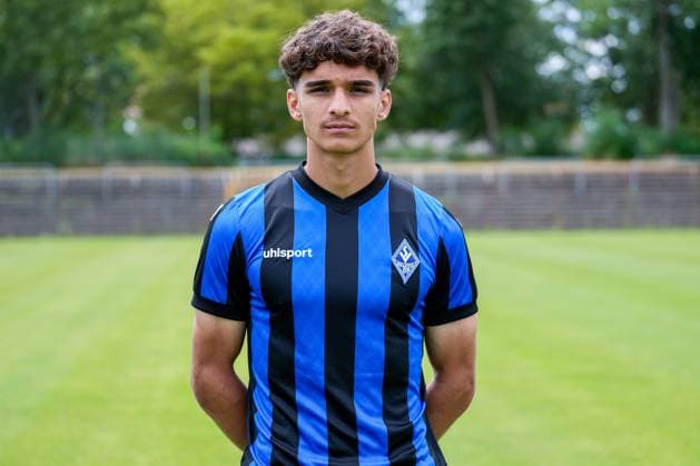 Mikail Sentürk SV Waldhof Mannheim 3 league, portrait date 2023 2024 xozx