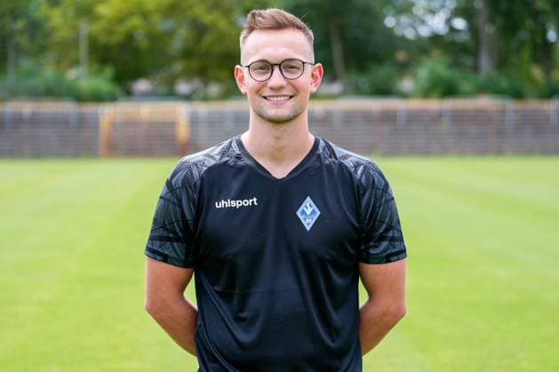 Cedric Schmidt Physiotherapist SV Waldhof Mannheim 3 League, portrait date 2023 2024 xozx