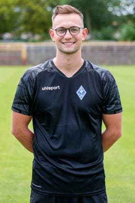 Cedric Schmidt Physiotherapist SV Waldhof Mannheim 3 League, portrait date 2023 2024 xozx