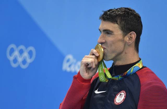Rio 2016 Olympic Games, Olympische Spiele, Olympia, OS - Swimming Day 4 - LH Michael Phelps winner of the Gold Medal, 200m Butterfly at the 2016 Rio Olympic Games on August 9, 2016 in Rio De Janeiro, Brazil. Photo by Lionel Hahn ABACAPRESS.COM Rio de Janeiro Brazil  Copyright: xHahnxLionel ABACAx 558484_031 HahnxLionel ABACAx 558484_031