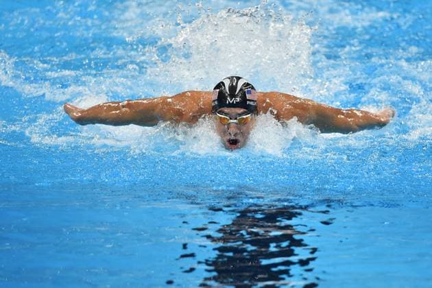 Rio 2016 - Michael Phelps Wins 23rd Gold In Final Race USA s Michael Phelps competes in the Men s swimming 4 x 100m Medley Relay Final at the Rio 2016 Olympic Games, Olympische Spiele, Olympia, OS at the Olympic Aquatics Stadium in Rio de Janeiro on August 13, 2016. Photo by Lionel Hahn ABACAPRESS.COM Rio de Janeiro Brazil  Copyright: xHahnxLionel ABACAx 558940_099 HahnxLionel ABACAx 558940_099