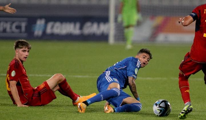 Football, U19 European Championship, Semi-final, Spain - Italy