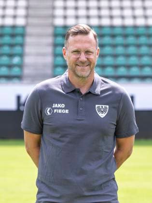 Coach Sascha Hildmann SC Preußen Münster 06 3 Liga, Porträttermin 2023 2024, Copyright: xDavidxInderliedx