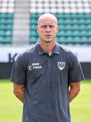 Goalkeeper coach AndrÃ Poggenborg SC Preußen Münster 06 3 Liga, portrait date 2023 2024, Copyright: xDavidxInderliedx