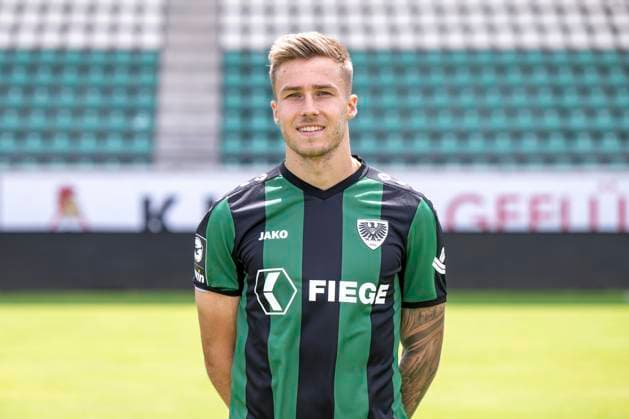 Joel Grodowski SC Preußen Münster 06 3 league, portrait date 2023 2024, Copyright: xDavidxInderliedx