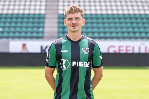 Thorben Deters SC Preußen Münster 06 3 league, portrait date 2023 2024, Copyright: xDavidxInderliedx