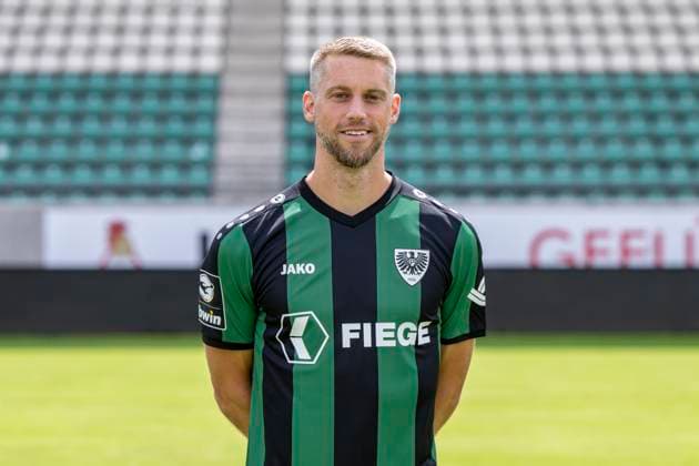 Marc Lorenz SC Preußen Münster 06 3 league, portrait date 2023 2024, Copyright: xDavidxInderliedx